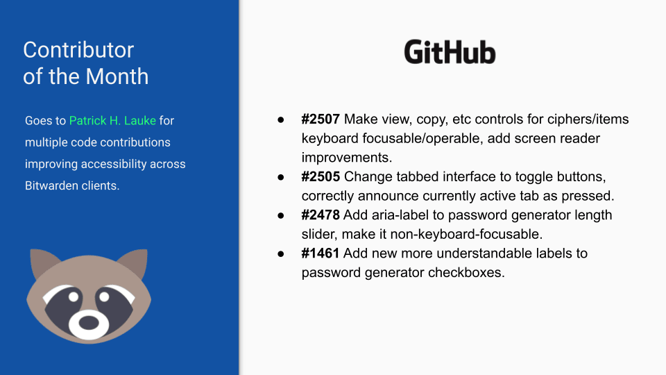 Contributor of the Month: Patrick H. Lauke