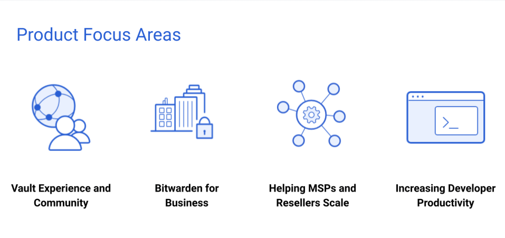 Product Focus Areas