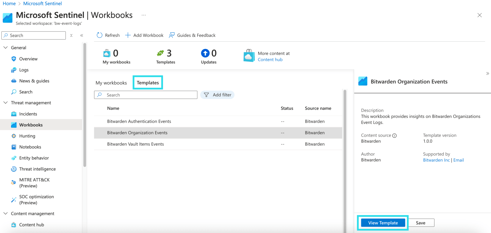 Workbook Templates