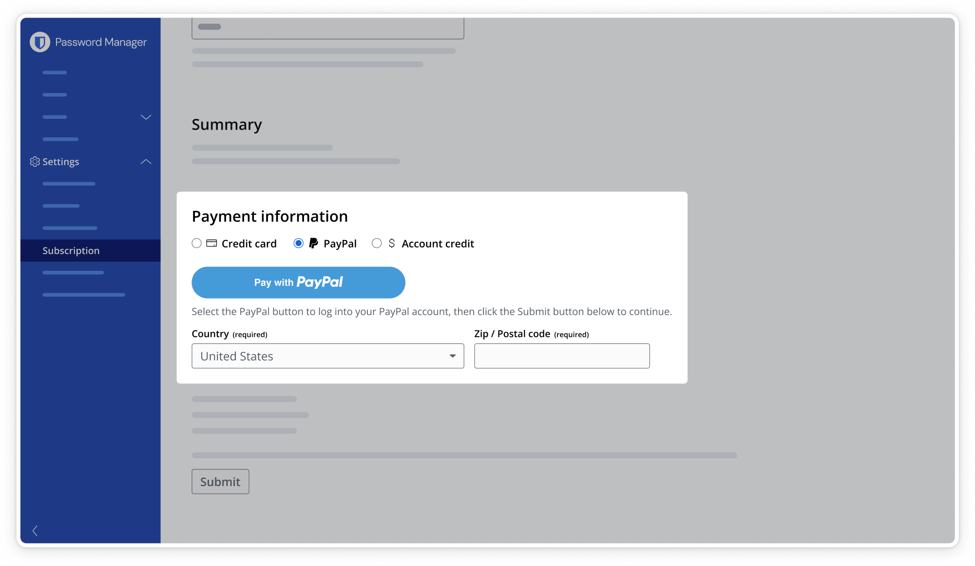 Choose PayPal as a payment option