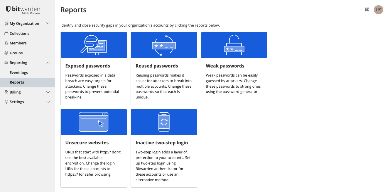 Organization reports 