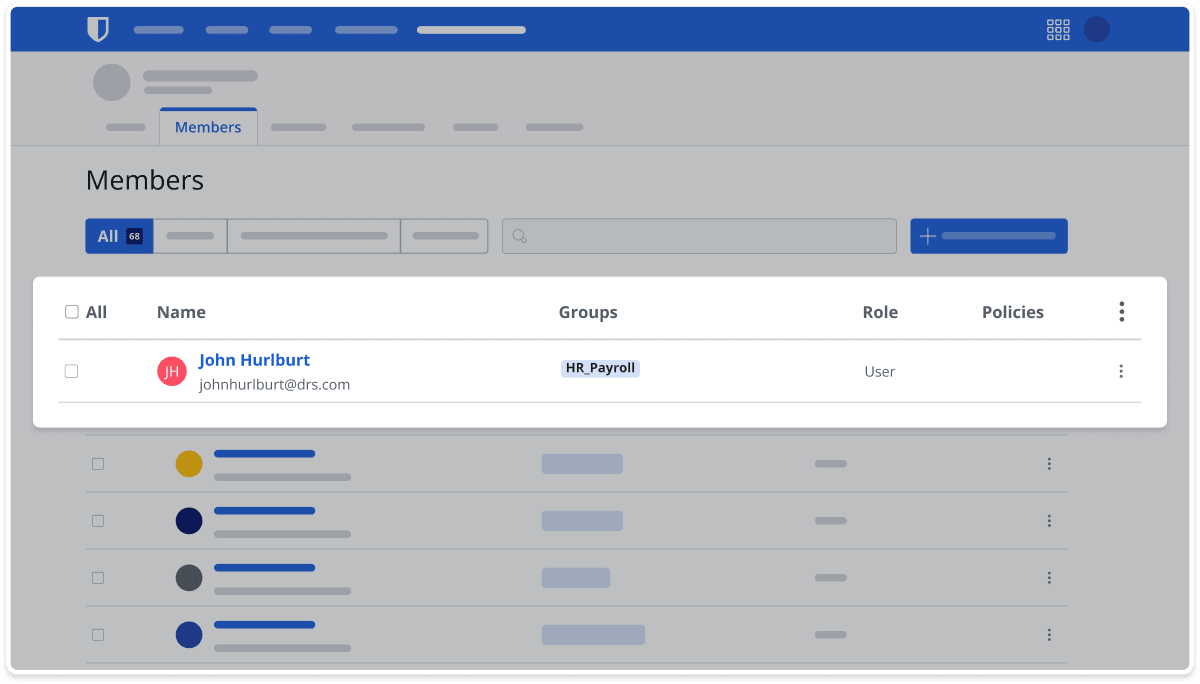 Admin console with a simplified user interface for centralized control