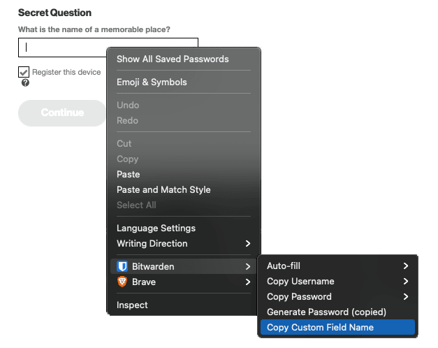 Copy Custom Field Name