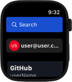 Apple Watchの保管庫画面