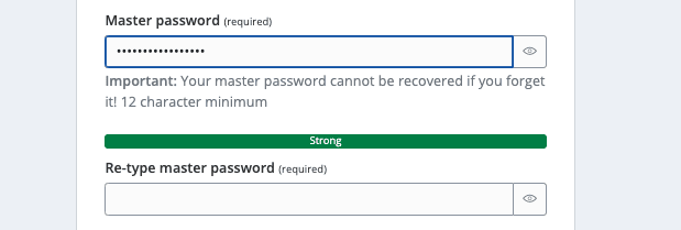 Password strength meter