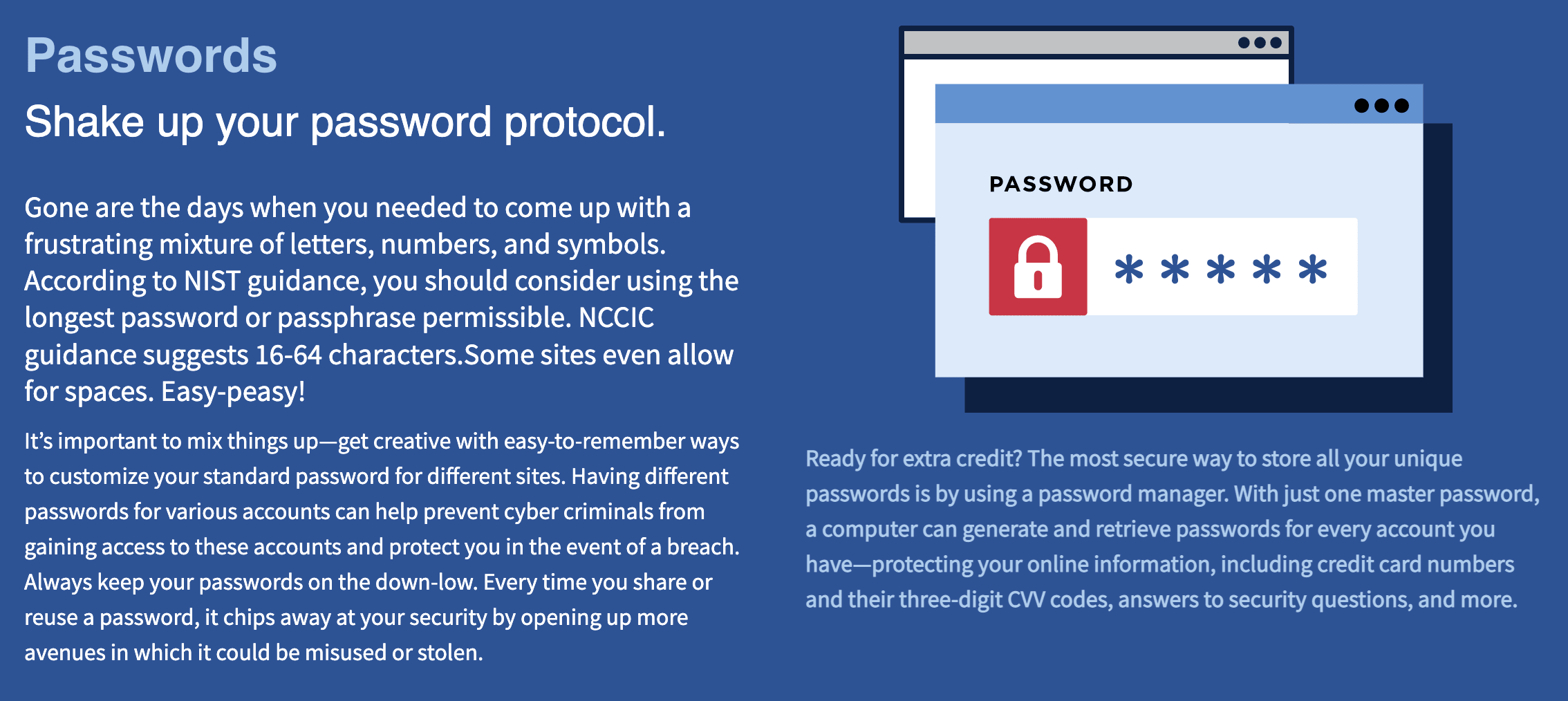 Cyberlessen over wachtwoorden, CISA