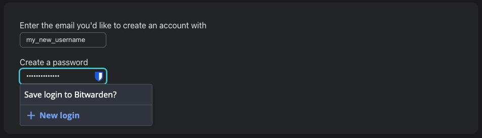 Save login to Bitwarden