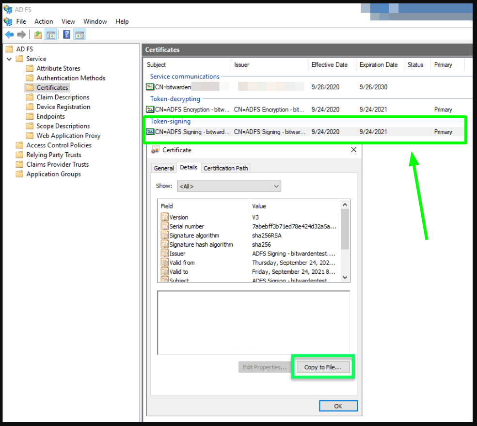 ADFS SAML Implementation Bitwarden ADFS SAML Implementation Bitwarden