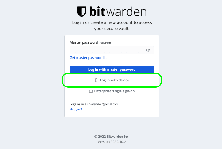 Iniciar sesión con un dispositivo