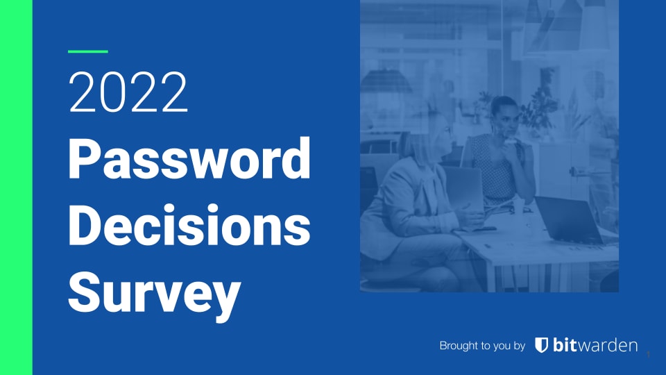 2022 Password Decisions Survey