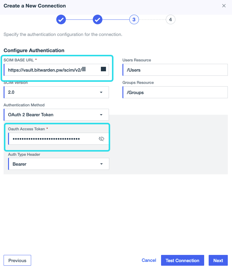 Ping Identity SCIM connection test