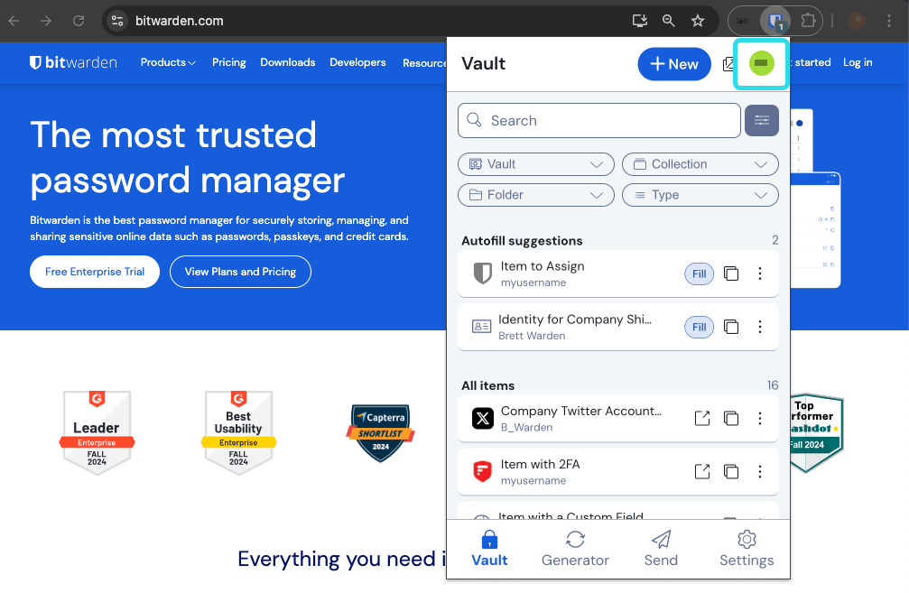 Password Manager Browser Extensions | Bitwarden Help Center
