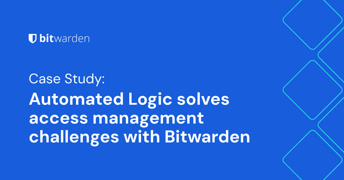 Automated Logic solves access management challenges with Bitwarden
