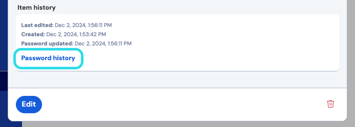 View password history