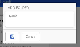 Figure 1: Giving the new folder a name.