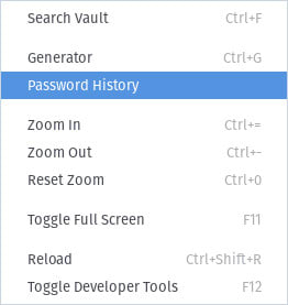 The Bitwarden File menu