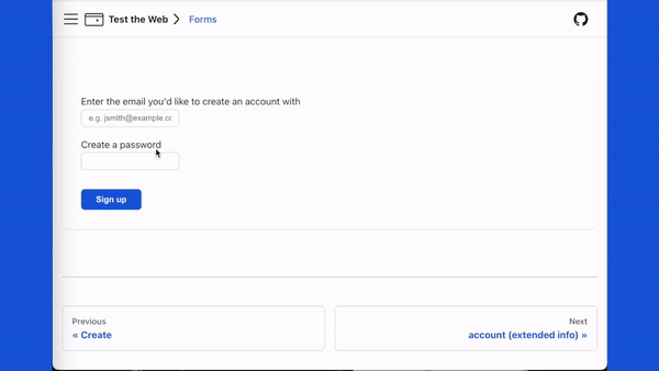 Animated GIF of Saved Vault item from inline autofill - Animated GIF of Saved Vault item from inline autofill