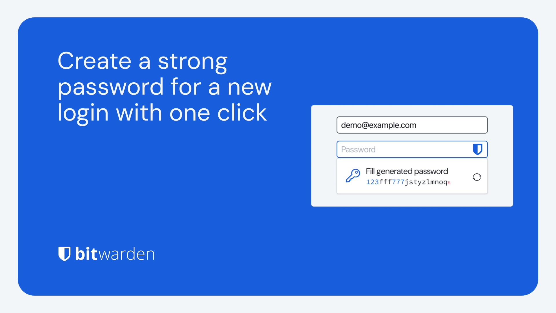 Create a strong password for a new login with one click | Bitwarden Blog