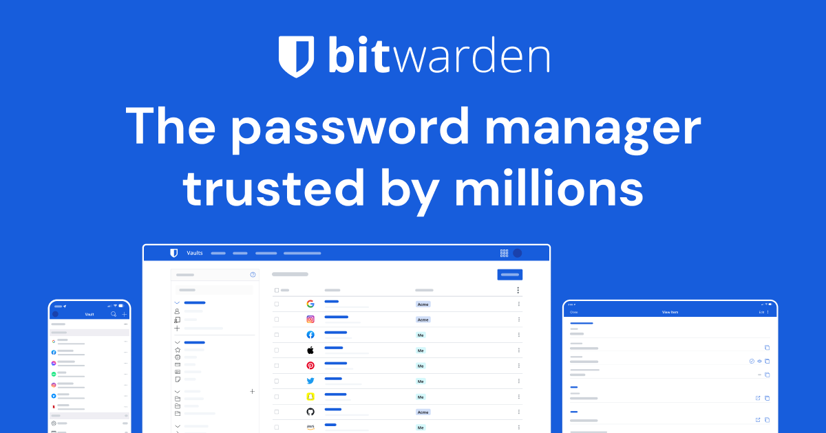 Best Password Manager for Personal, Business & Enterprise | Bitwarden