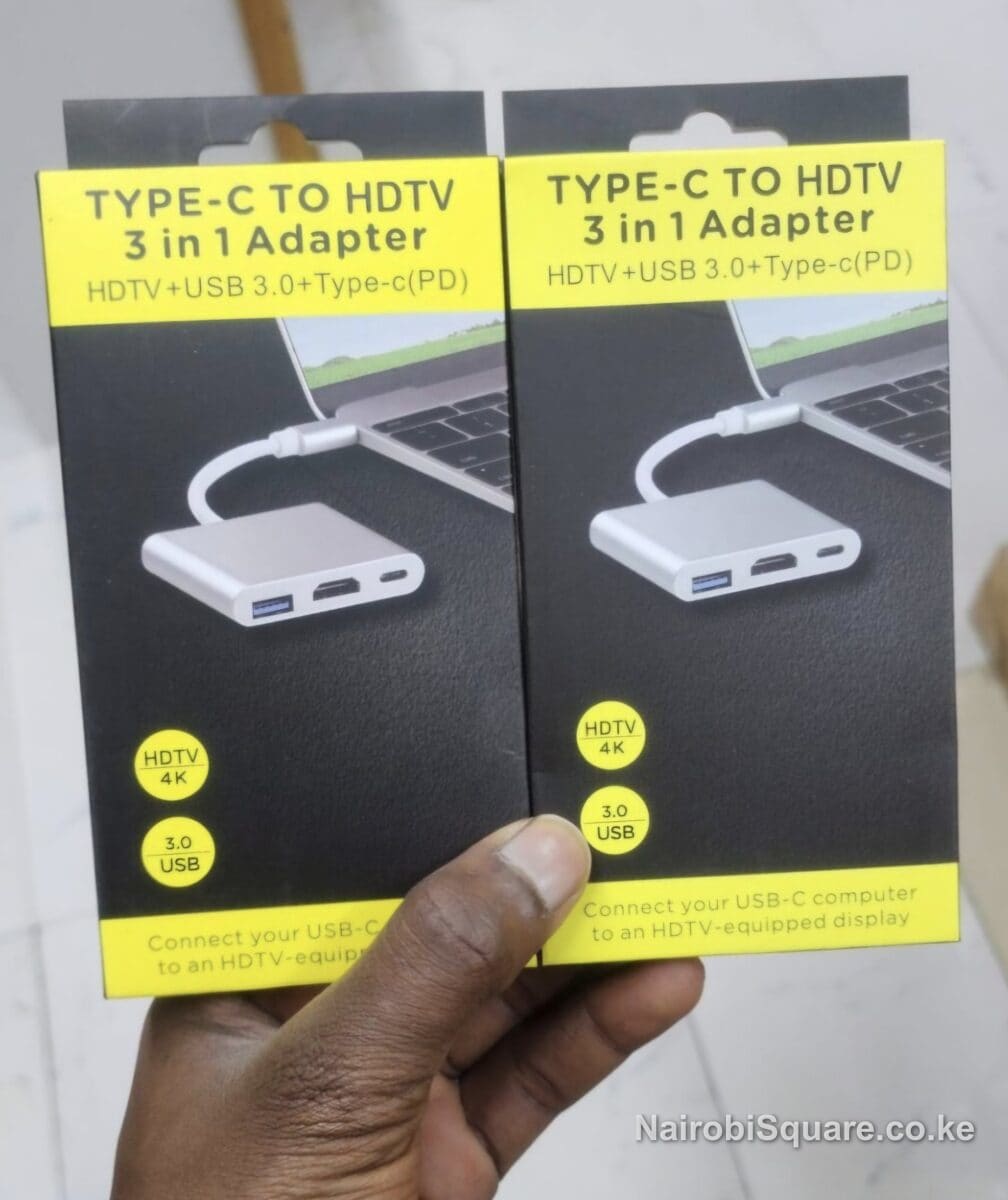 3-in-1 USB-C to HDMI Adapter Hub with 4K Video and Power Delivery