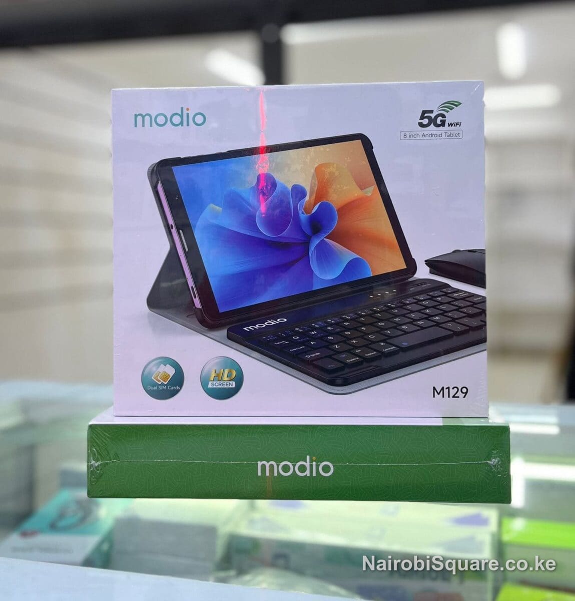 Modio M129 8-Inch Android Tablet with Keyboard and Mouse