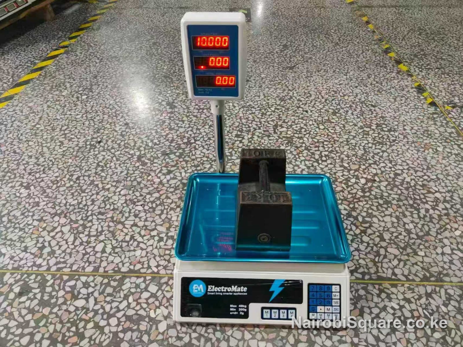 ElectroMate 40kg Digital Computing Weighing Scale with Arm
