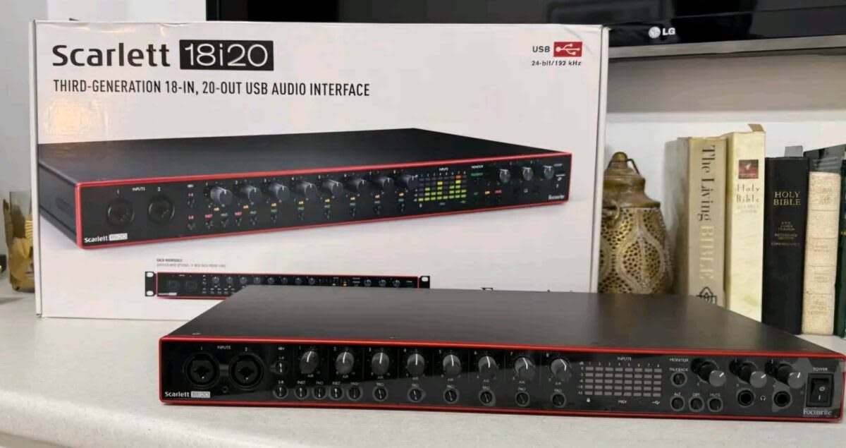 Focusrite Scarlett 18i20 3rd Generation USB Audio Interface