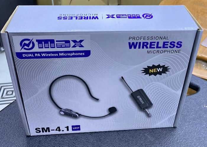 Omax SM-4.1 Professional UHF Wireless Headset Microphone System