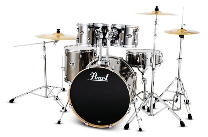 Pearl Export EXX 5-Piece Drum Set - Smokey Chrome Finish