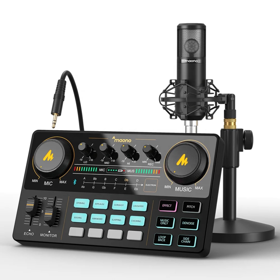 MaonoCaster Lite AU-AM200-S1 All-in-One Podcast Bundle & Mixer