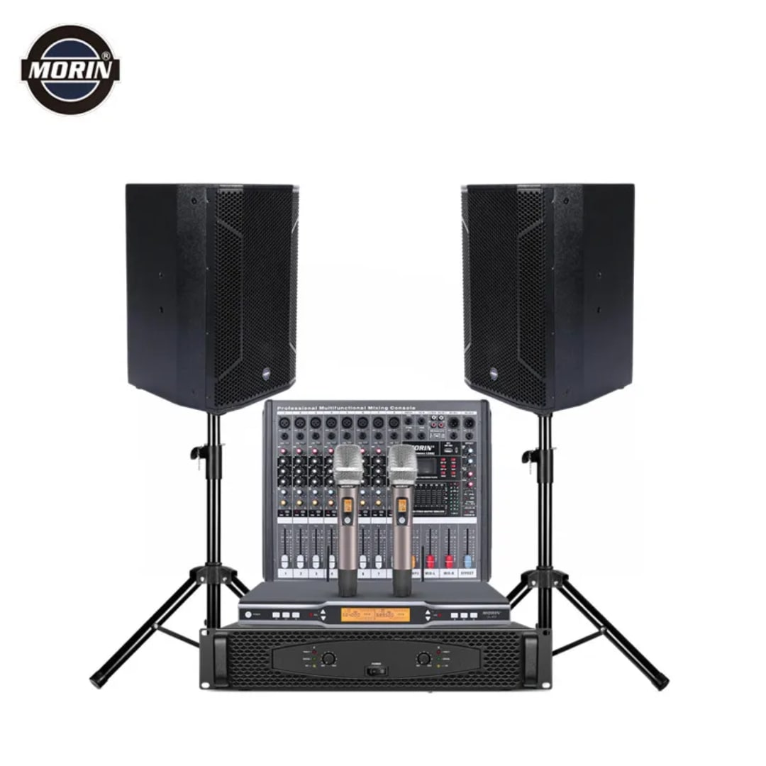 Professional Sound System Package – 15″ Enforcer Speakers & Soundcraft Mixer