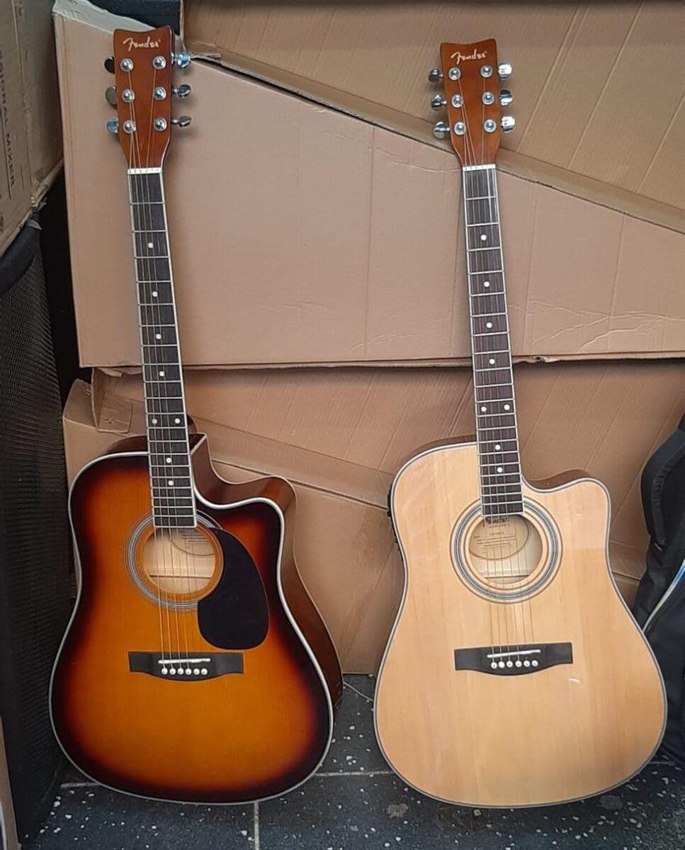 41-Inch Semi-Acoustic Guitar with Built-In EQ and Cutaway Design for Powerful Sound and Versatile Performance