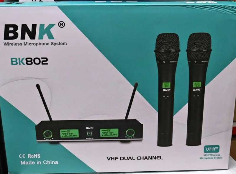 BNK BK802 Dual Channel Wireless Microphone System