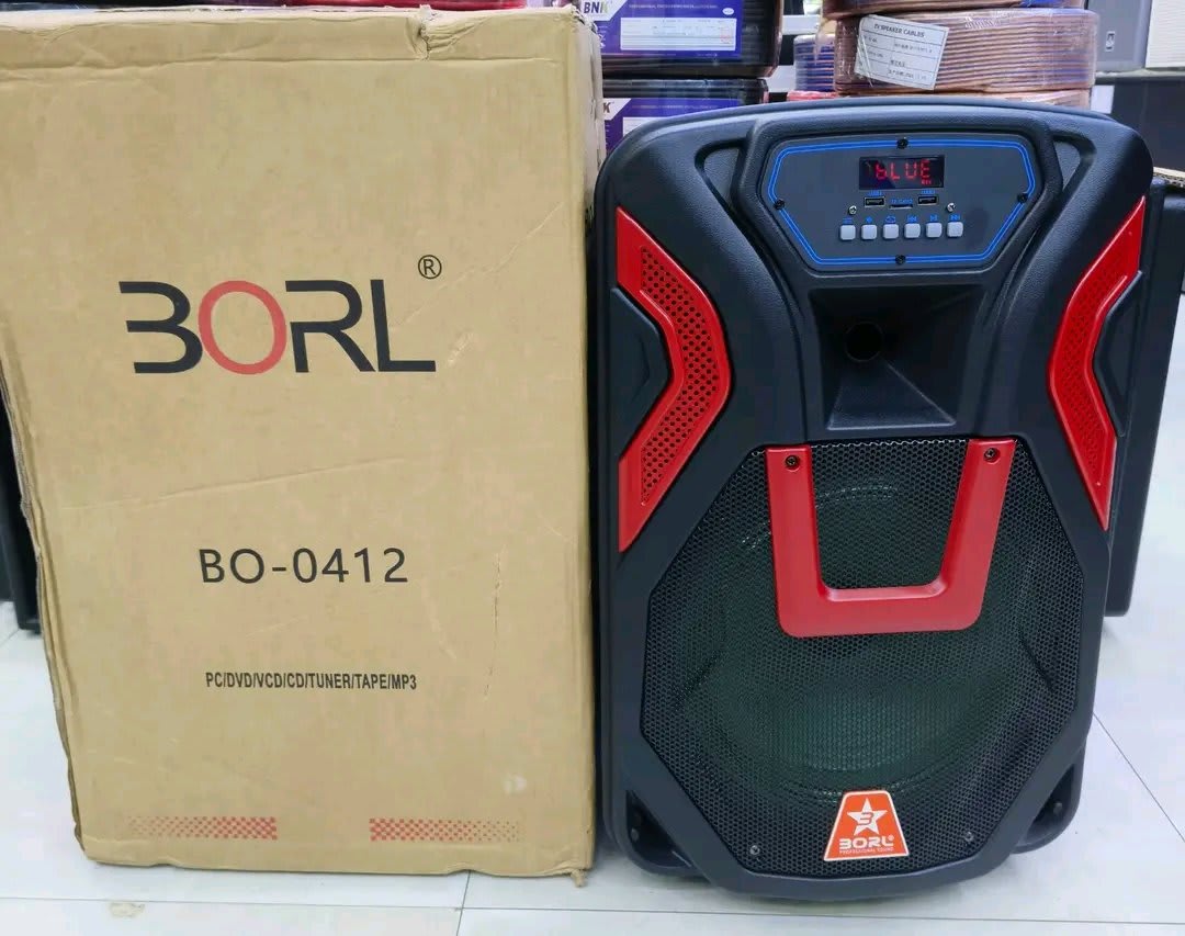 BORL BO-0412 | High-Powered 12-Inch Active Portable Speaker