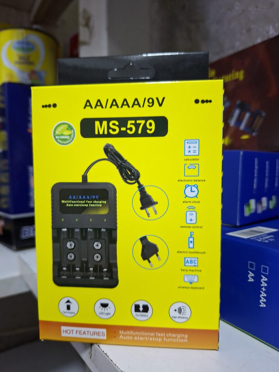 MS-579 Universal Battery Charger | Fast Charge AA AAA 9V Batteries