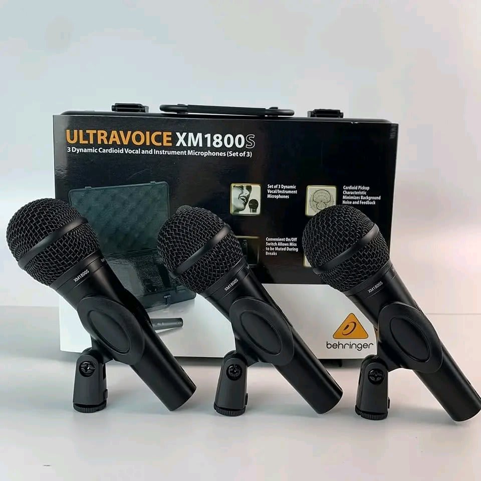 Behringer Ultravoice XM1800S | 3-Pack Dynamic Microphones