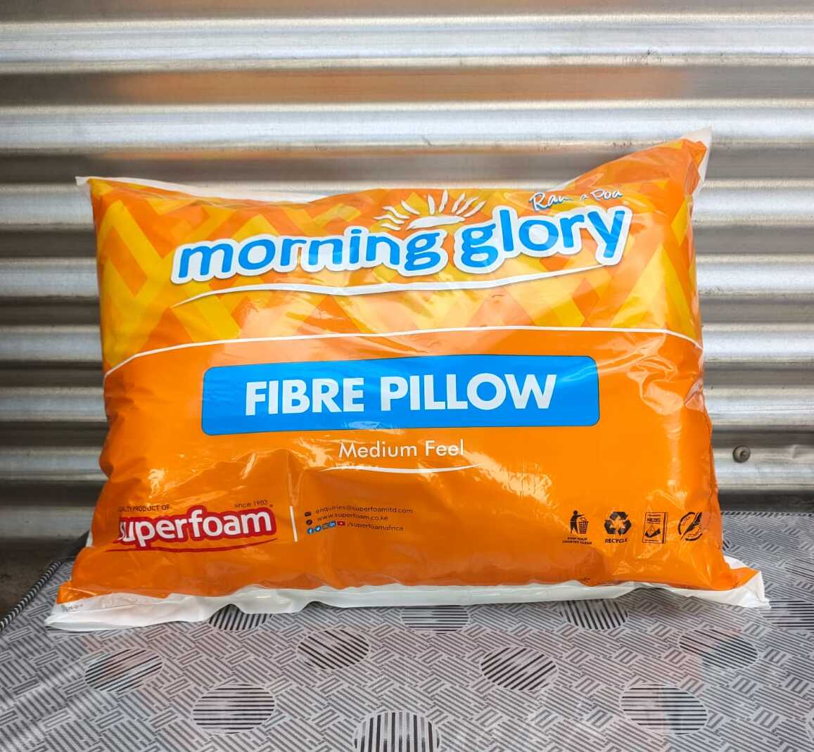 Single Morning Glory Fibre Pillow