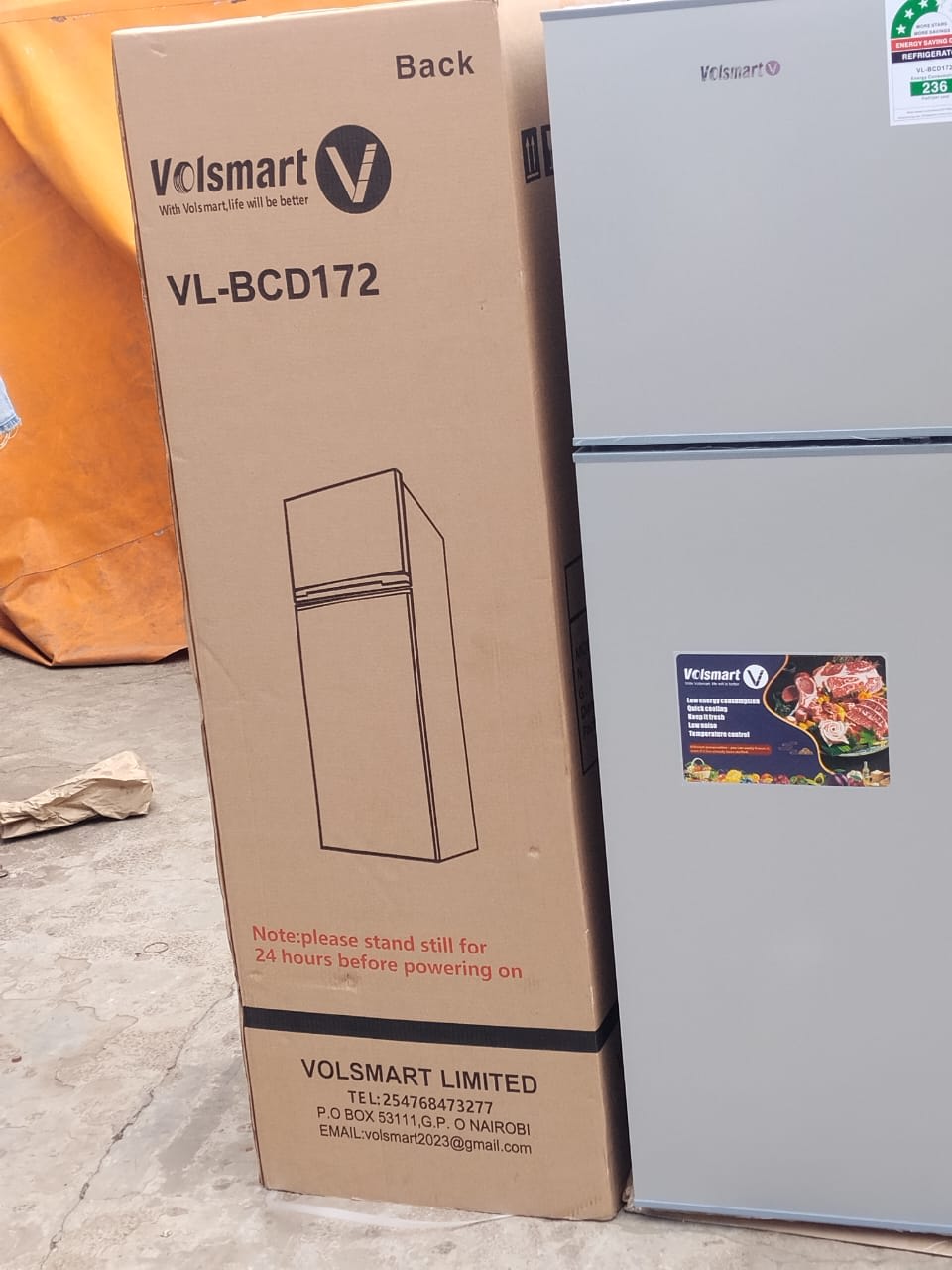 Volsmart 172ltr Double Door Refrigerator