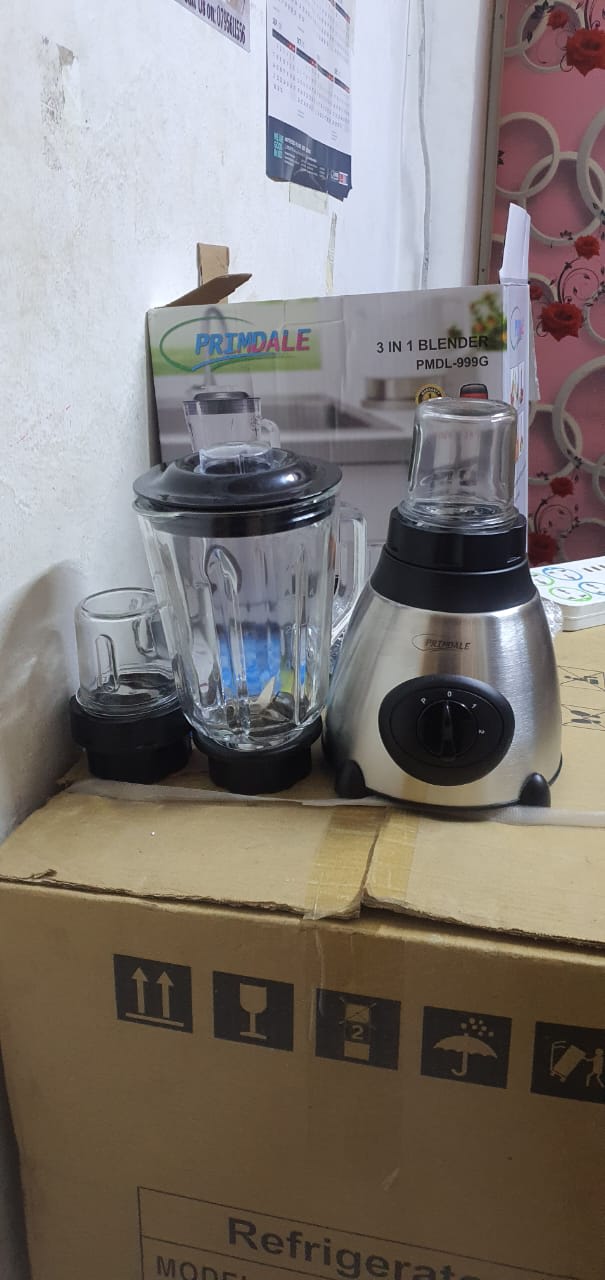 Primdale 3 in 1 Blender with Glass Jar