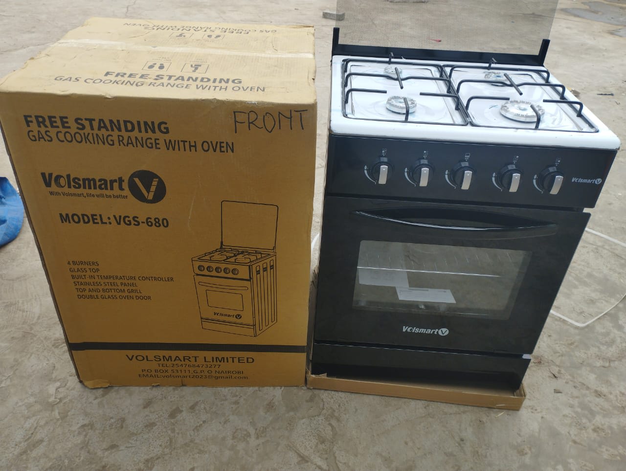 Volsmart 60*60 Full Gas Standing Cooker