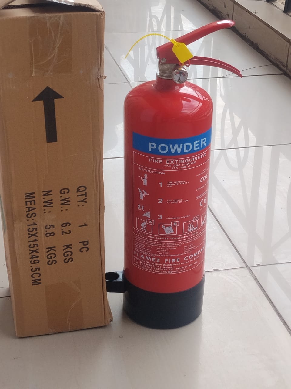 6kgs Dry Powder Fire Extinguisher