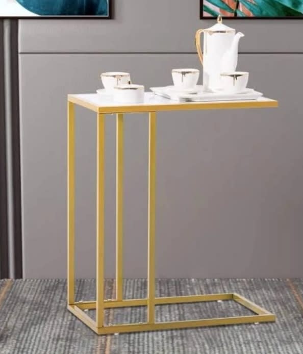 Sasha White Wooden Side Table