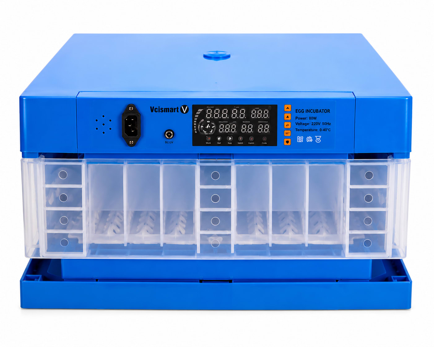 64 Eggs Automatic Egg Incubator with Digital Temperature Control & Automatic Egg Turning