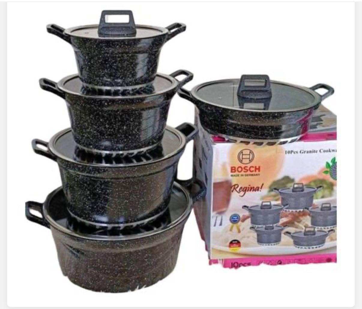 Bosch 10-Piece Cookware Set – Practical Kitchen Cooking Set