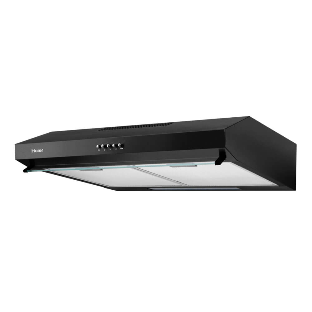 Haier HXP60P-S275B 60cm Kitchen Chimney Hood – Black Range Hood with 2-Year Warranty
