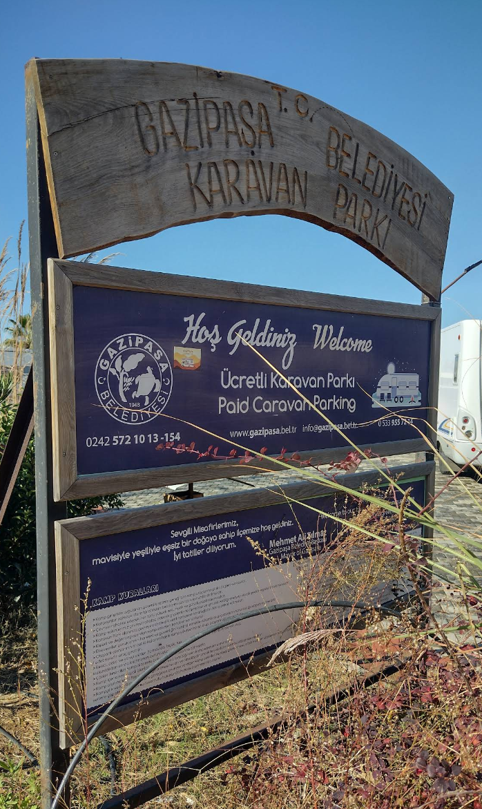 Gazipaşa belediyesi ücretli karavan kampı — Транспорт