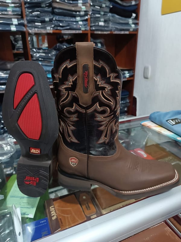 Bota Vaquera Clasica de Cuero