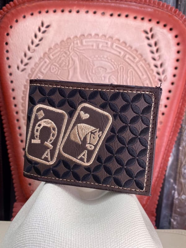 Billetera Estampada Herradura y Caballo