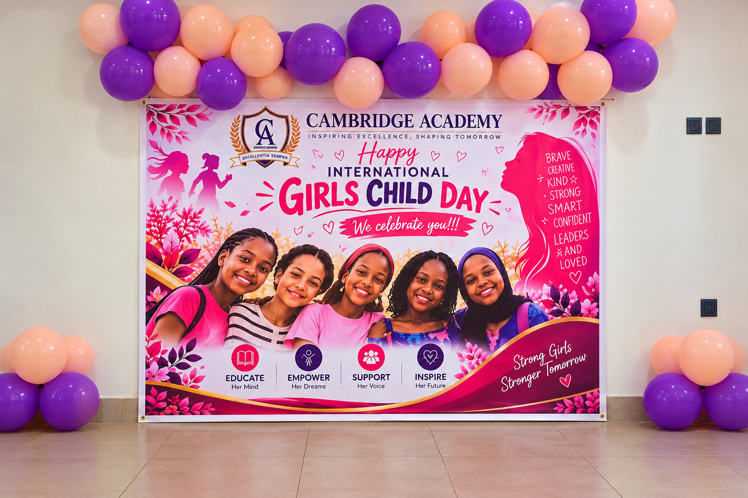 π Strong Girls, Stronger Tomorrow β Cambridge Academy Celebrates the Girl Child πΈ