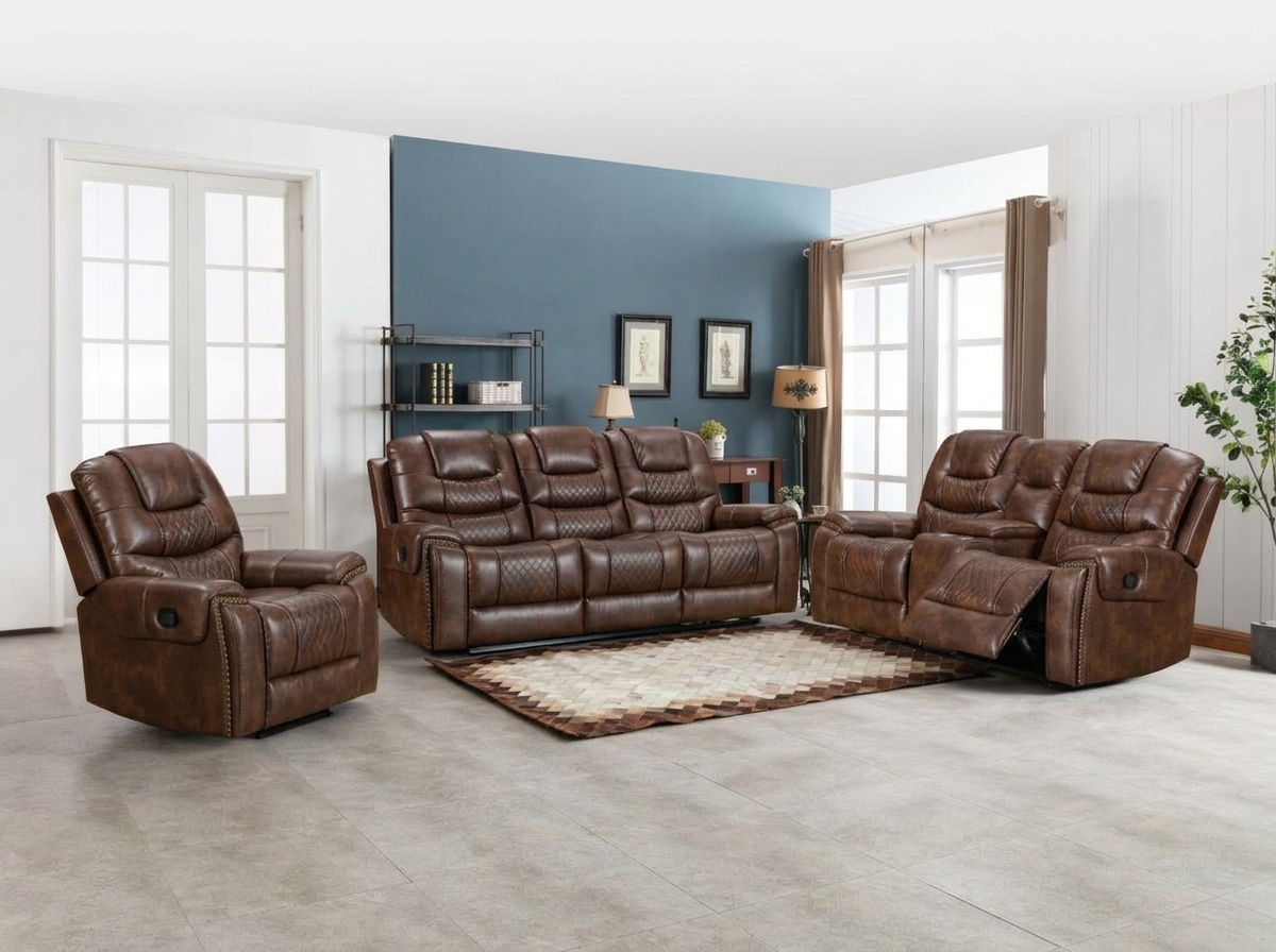 OFW Leather Recliner Set (3/2/1 Seater)